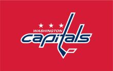 Washington Capitals Logo on Red Background