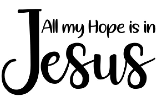 Inspirational Quote: All My Hope Is in Jesus