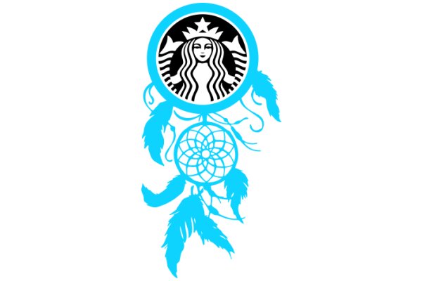 Stylized Starbucks Logo with Dreamcatcher Elements