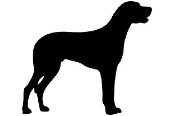 A Silhouette of a Dog's Profile