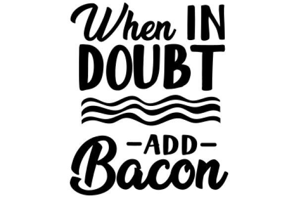 When in Doubt, Add Bacon: A Playful Guide to Enhancing Your Life