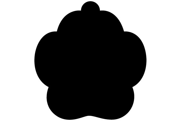 A Silhouette of a Flower-like Shape