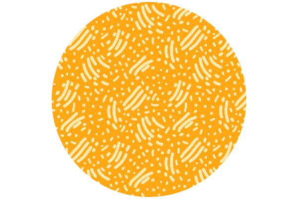 Vibrant Yellow Patterned Circle