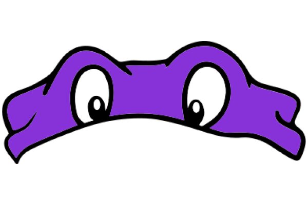 A Purple Cartoon Character with Big Eyes and a Smile