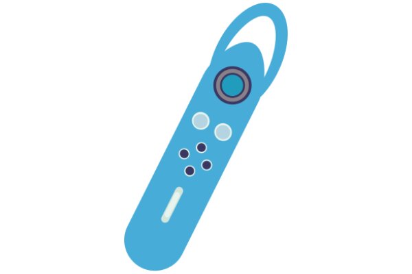 A Blue Remote Control with Buttons