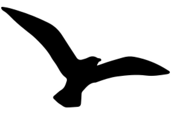 Silhouette of a Bird in Flight