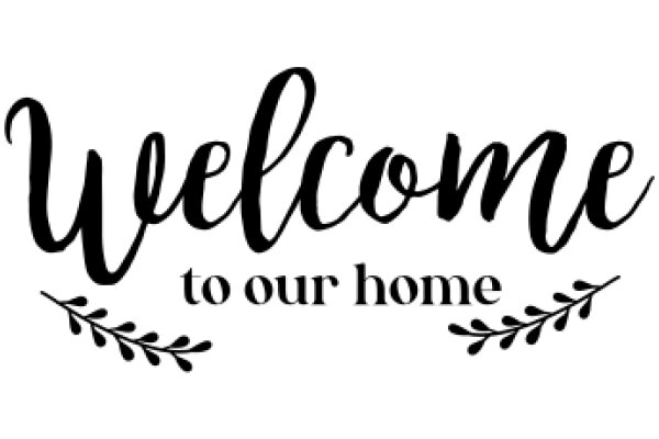 Welcome to Our Home: A Sign of Hospitality and Warmth