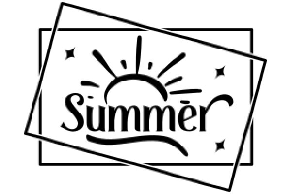 Summer Greeting Card with Sun and Stars Design