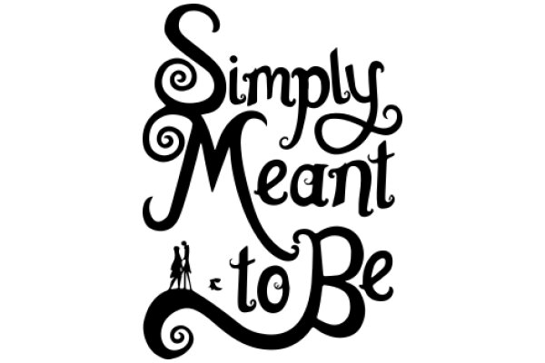 Simply Meant to Be: A Graphic Design of a Couple and a Bird