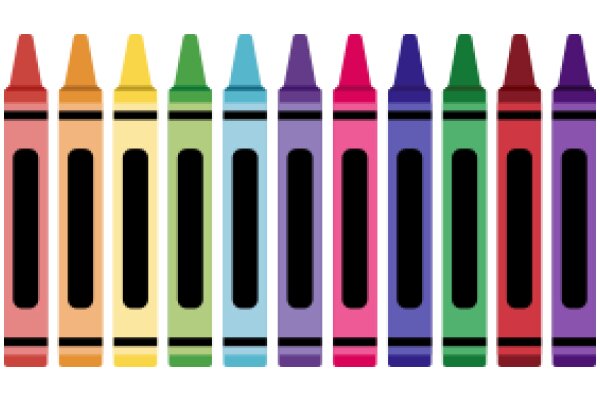 A Rainbow of Crayons: A Vibrant Display of Art Supplies