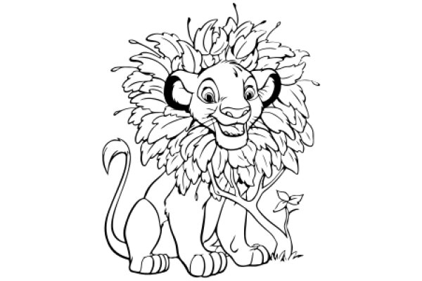 The Lion's Flowery Companion: A Tale of Friendship and Nature