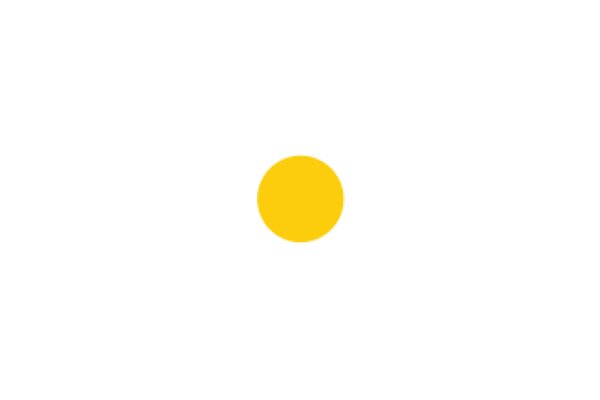 A Solitary Yellow Circle Against a White Background