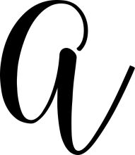 Stylized Letter 'G' in Black and White