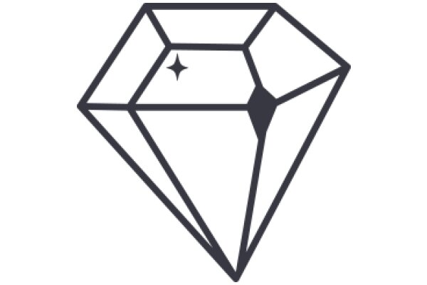 Stylized Diamond with a Star Inside