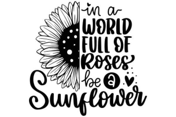 In a World Full of Roses, Be a Sunflower