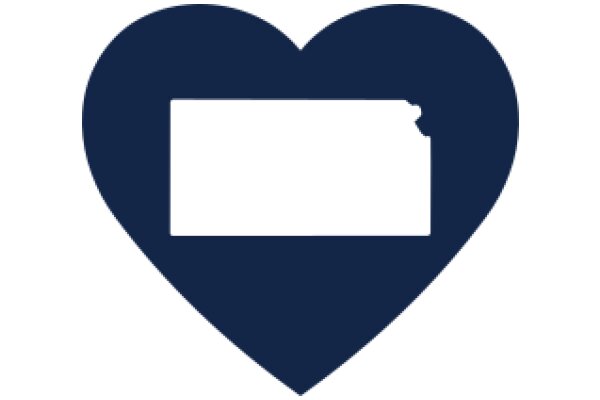 A Blue Heart with a State Symbol