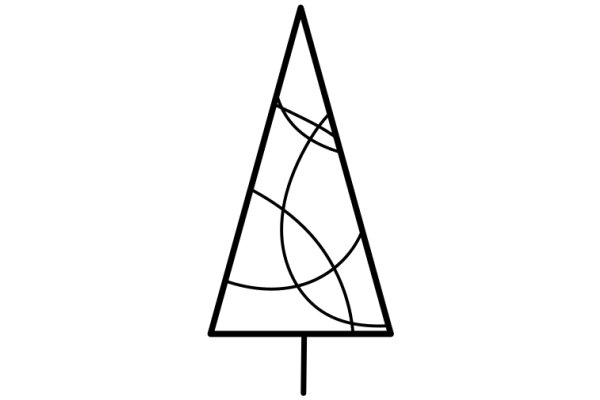 Simplistic Geometric Art: A Minimalist Tree Design