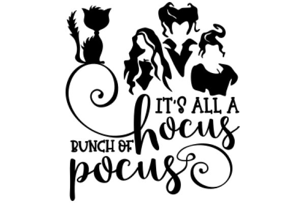 A Whimsical Collection of Charming Silhouettes and Witty Quotes