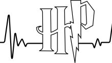 Stylized Logo of the Letter 'H' with a Lightning Bolt Design