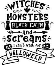 Welcome to the World of Witches, Monsters, and Screams: A Halloween-themed Sign