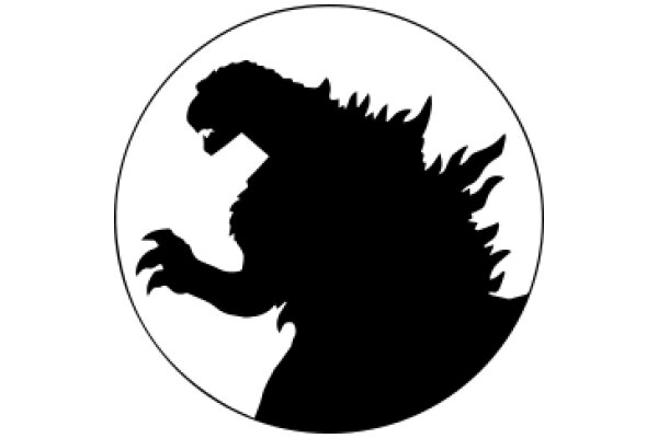 The Silhouette of a Fierce Godzilla