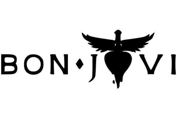 Stylized Logo with the Word 'BON' and a Heart-Shaped Symbol