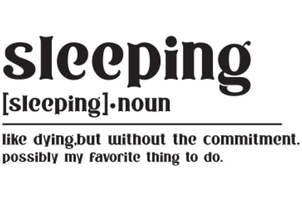 Sleeping: A Poem on the Importance of Rest and Commitment