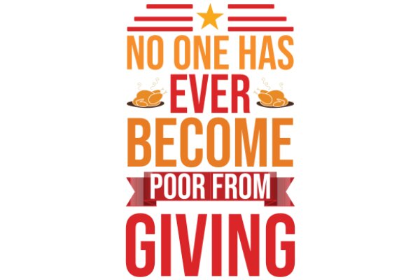 Inspirational Quote: No One Has Ever Become Poor from Giving