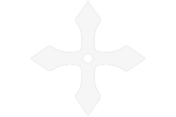 Simplistic White Cross Design