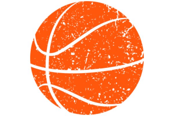 Vintage Orange Basketball Logo