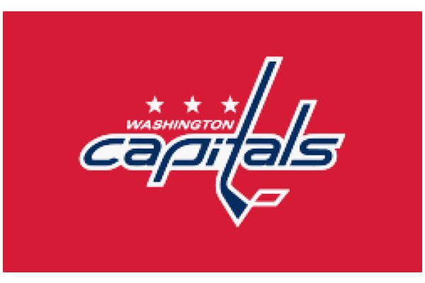 Washington Capitals Logo on a Red Background