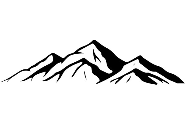 Stylized Mountain Silhouette