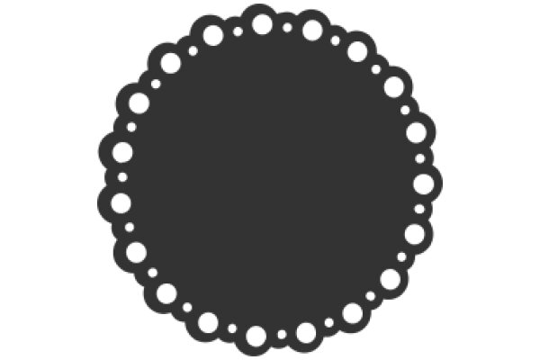 A Close-up of a Black Circle with a Pattern of Holes