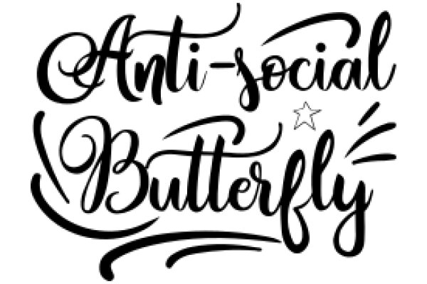 Anti-Social Butterfly: A Graphic Design Showcasing a Unique Blend of Contradictory Concepts