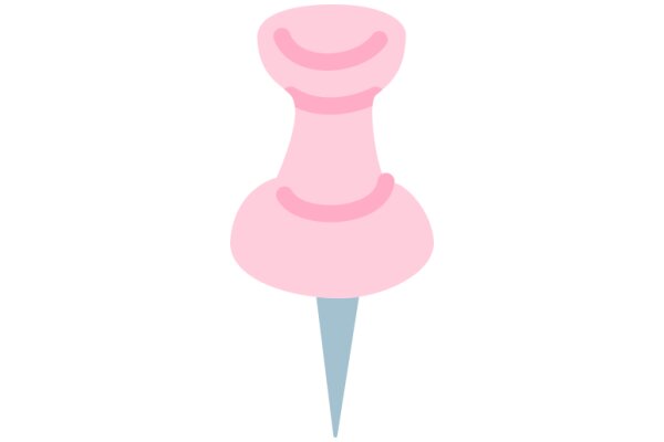 A Whimsical Pink Cone with a Blue Pointy Top