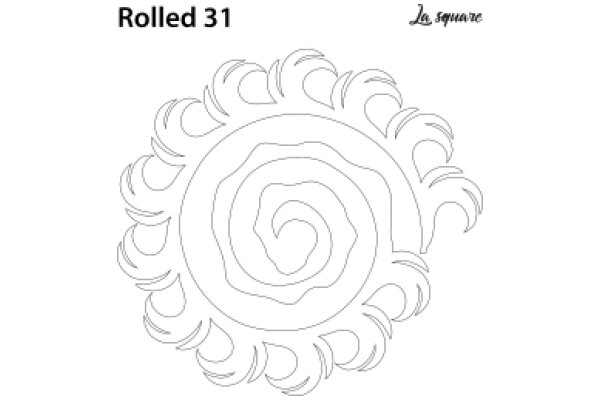 Stylized Swirl Design: A Graphic Illustration