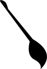 Simplicity in Design: A Black and White Spoon