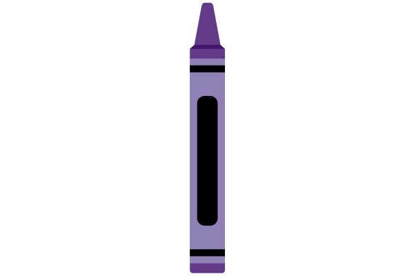 A Single Crayon Against a White Background