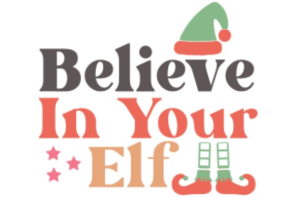 Believe in Yourself: A Holiday-Themed Motivational Poster