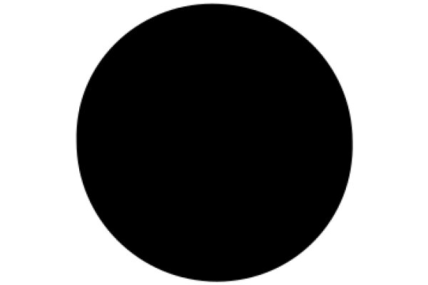 A Solitary Black Circle Against a White Background