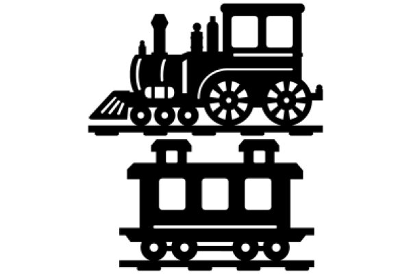 A Classic Illustration of a Train and Tracks