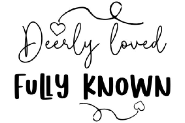 Hand-Drawn Sign: 'Deerly Loved, Fully Known'