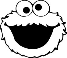 The Joyful Smile of a Cookie Monster Emoji