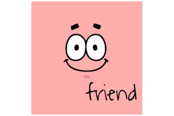 Friendly AI Assistant: A Smiling Pink Character