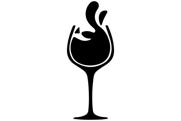 Stylized Wine Glass Icon