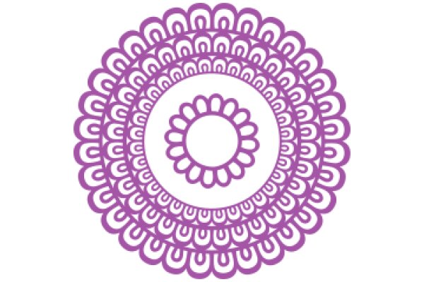 Vibrant Purple Mandala Design