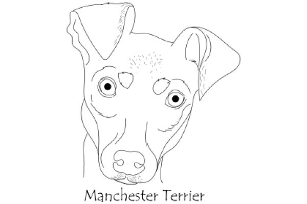 Manchester Terrier: A Line Drawing