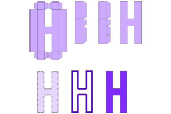 Exploring the Art of Lettering: A Purple and White Alphabet