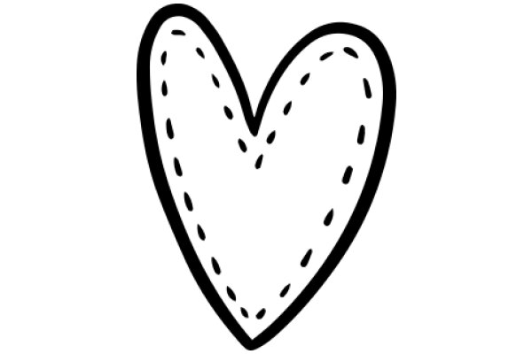 Simplistic Line Art of a Heart Shape