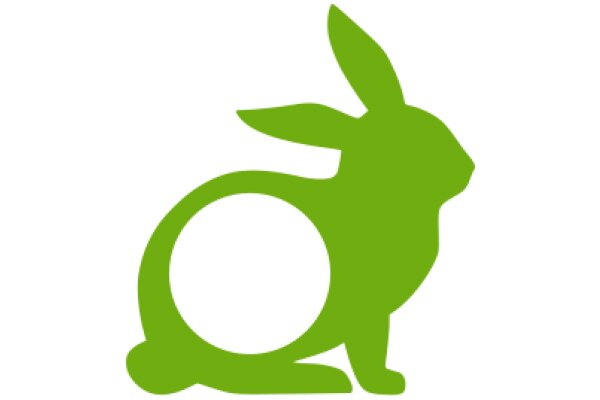 A Playful Green Bunny Logo